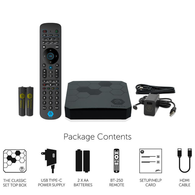 BuzzTV The Classic Android 11 4K HD OTT Streaming Media Player Internet TV buzz Box Replaces XRS4500 BT Airmouse Remote in General Electronics in Calgary - Image 3