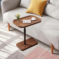 Latitude Run® Modern Black Adjustable C-Shaped End Table | Versatile, Easy Assembly, Stable