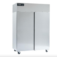Delfield GBSF2P-S Coolscapes 55 Top-Mount Two Section Solid Door Stainless Steel Reach-In Freezer - 46 cu. ft.