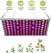 NEW 75W LED GROW LIGHT 12 IN HYDROPONIC RED BLUE LED 888RB
