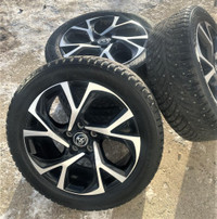 2018-2022 Toyota C-HR OEM Rims and Nokian Studded Winter Tires