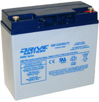 Brand New -- DRIVE MOTION EV/DC Series Rechargeable 12 Volts 22Ah Battery -- Great for Ebikes and Scooters