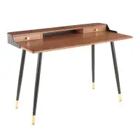 Mercer41 Nicastro Solid Wood Desk