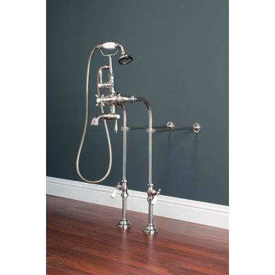 Strom Living Thermostatic Freestanding British Telephone Tub Faucet with 24" Supply Lines and Handheld Shower in Heating, Cooling & Air