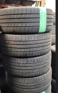 USED SET OF ALL SEASON MICHELIN  225/45R17 80% TREAD WITH INSTALLATION.