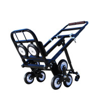 Portable Folding Hand Truck Stair Climbing Cart 420LBS Handcart Luggage Cart with 2 Backup Wheels 190182