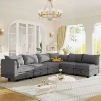 Latitude Run® Large U-Shape Modular Sectional Sofa