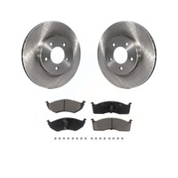 Front Disc Rotors and Ceramic Brake Pads Kit by Transit Auto K8C-100492
