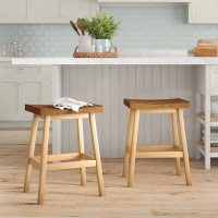 Three Posts Courtdale Solid Wood 24" Counter Stool