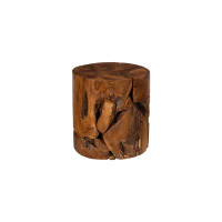 Phillips Collection Teak Chunk Accent Stool