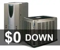 CENTRAL AIR CONDITIONER -  FURNACE - FREE installation - $0 down