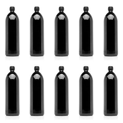 Infinity Jars 1 Litre Round Glass Bottle 10-Pack in Refrigerators