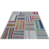 Foundry Select Sarem Beige Striped Wool Handmade Area Rug