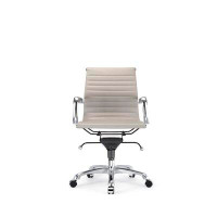 Brayden Studio Noman Low-Back Executive Chair With Arm- White