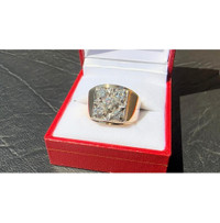 #503 - VVS Diamond, 14k Gold, Custom Made Diamond Ring, Size 8