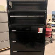 Teknion 5 Drawer Lateral Filing Cabinet – Full Pull Handles – Black in Desks in Belleville Area - Image 2