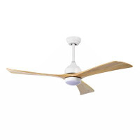 Ivy Bronx 52" Ceiling Fan With Lights Remote Control,Quiet DC Motor 3 Blade Ceiling Fans 6 Speed Levels,Reversible Ceili
