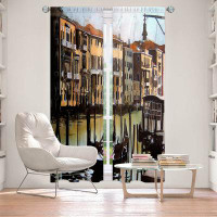 East Urban Home Lined Window Curtains 2-panel Set for Window Size by Martin Taylor - Views Over Venice