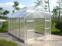 NEW 8 X 10 FT , 8 X 6 FT & 8 X 16 FT POLYCARBONATE GREEN HOUSE