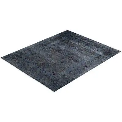 The Twillery Co. Haydon Hand Knotted Wool Contemporary Brown Area Rug 7' 10" x 9' 9"