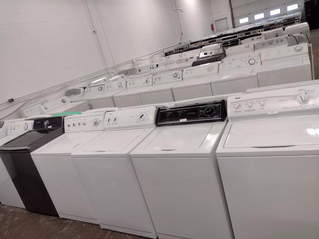 CANADAS LARGEST LIQUIDATORS OF NEW SCRATCH AND DENT AND REFURBISHED HOME APPLIANCES!! ONE YEAR FULL WARRANTY in Washers & Dryers in Edmonton Area - Image 4