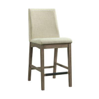 Birch Lane™ Grey Upholstered Side Chair in Cream