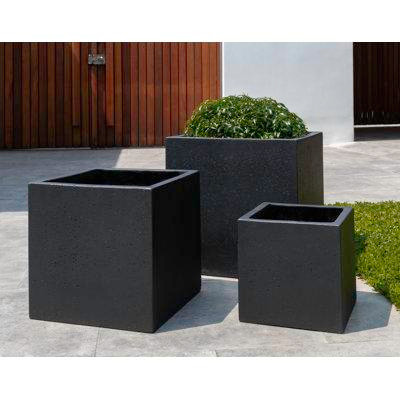 Latitude Run® Pettitt 3-Piece Fibre Cement Pot Planter Set in Patio & Garden Furniture