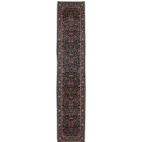 Bokara Rug Co., Inc. Hand-Knotted High-Quality Green and Green Runner