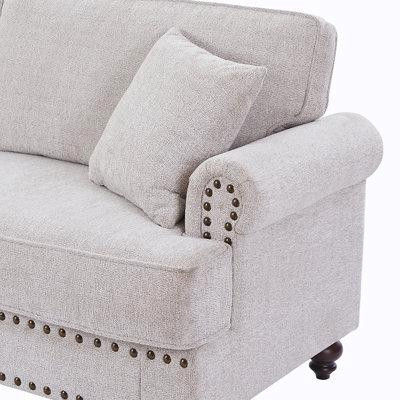 Charlton Home Upholstered Sofa for Apartment Bedroom in Couches & Futons