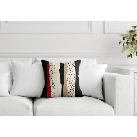 ULLI HOME Bode Miniimalist Abstract Indoor/Outdoor Square Pillow