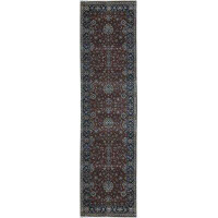 Bokara Rug Co., Inc. Hand-Knotted High-Quality Rust and Navy Runner
