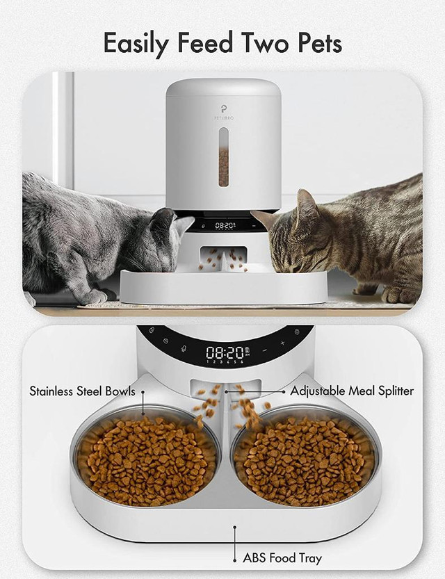 HUGE Discount! Automatic Cat Feeder, Auto Cat Dry Food Dispenser, Desiccant Bag, Portion Control  FAST, FREE Delivery in Accessories - Image 2