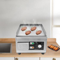DALELEE 1300W 15.75" Electric Griddle Flat Top Grill Countertop Commercial