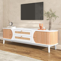 Bay Isle Home™ Rattan TV Stand for TVs up to 75''
