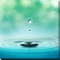 Picture Perfect International 'Water Droplet' Graphic Art on Wrapped Canvas