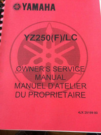 Yamaha YZ250(F)/LC Owners Service Manual