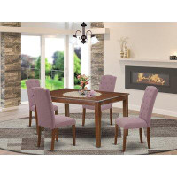 Winston Porter Earlybird 4 - Person Solid Wood Dining Set