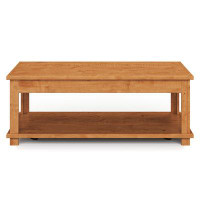 Wildon Home® Fully Assembled Brown Solid Wood Coffee Table