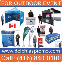 2 DAY PRODUCTION: Outdoor Promo Marketing Event HEAVY DUTY Pop Up TENT 10x10ft + FULL COLOR Printed CANOPY (Dye-Sub)