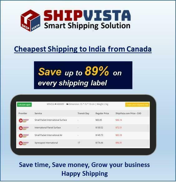 Cheapest Shipping Rates for packages to India from Canada in Exercise Equipment
