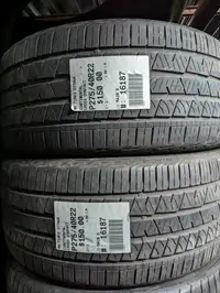 P275/40R22   275/40/22  CONTINENTAL CROSS CONTACT ( all season summer tires ) TAG # 16187