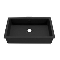 VOGRANITE 21x13 Inch Undermount Bathroom Vanity Sink w Overflow Available in 3 Finishes   ..Krone