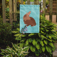 East Urban Home Lionhead Rabbit Check 2-Sided Polyester 15 x 11 in. Garden Flag