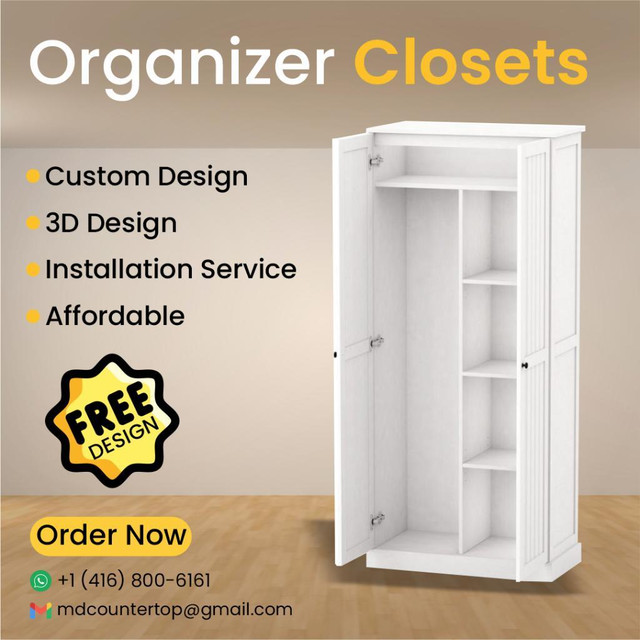 Closets manufacturing by your design in Cabinets & Countertops in Oshawa / Durham Region