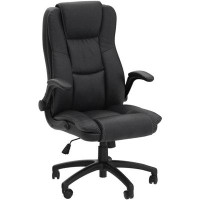 Inbox Zero High Back Office Chair,executive Office Chair Home Office Desk Chairs With Flip-up Arms,ergonomic Computer De