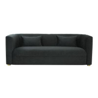 Wildon Home® Nakisa Black Velvet Sofa