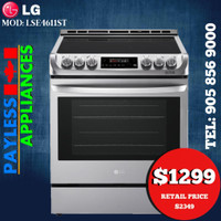LG LSE4611ST 30 Electric Slide-in Range with Pro Bake Convection and Easy Clean 6.3 cu. ft.