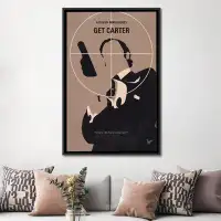 East Urban Home 'Get Carter Minimal Movie Poster' Vintage Advertisement on Wrapped Canvas