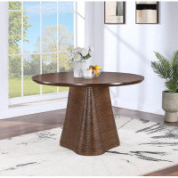 Meridian Furniture USA Bernada 48" Rubberwood Solid Wood Pedestal Dining Table