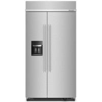 KitchenAid 42-inch, 25.1 cu. ft. Built-in Side-by-Side Refrigerator with External Water and Ice Dispensing System KBSD70
